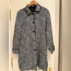 SD Collection Women's Black and Gray Trench Coat